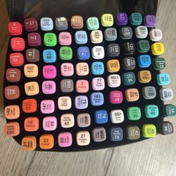 Pack Of Markers In Carry Case