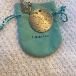 Tiffany & Co. Notes Necklace Silver 727 Fifth Ave New York Rare discontinued
