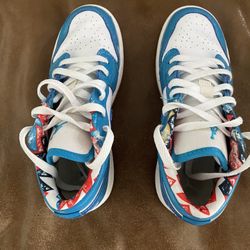 Air Jordan 1 Low SE Cyber Teal /White/Armory Navy 3.5