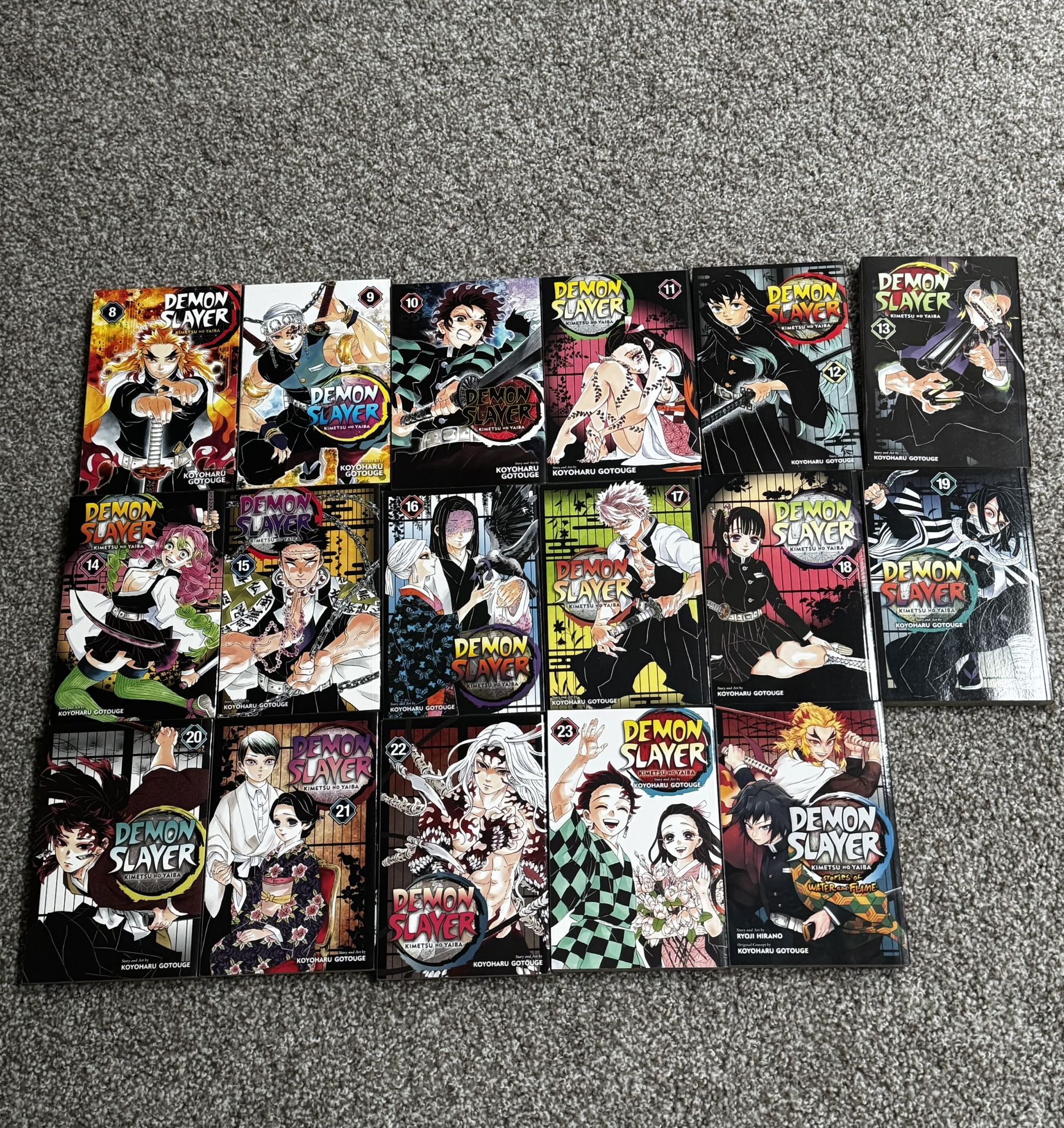 Demon Slayer manga Volumes 8-23 Plus Demon Slayer: Stories Of Water And Flame