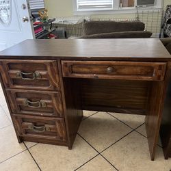 Nightstand/ Wooden Desk Set
