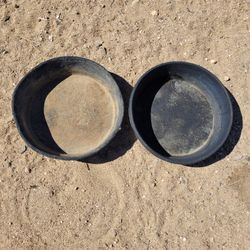 Set of 2 Fortex Rubber Tubs NOT FOR ANIMAL USE