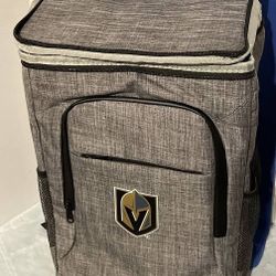 ❤️Vegas Golden Knights Hockey VGK Gray Insulated Cooler Adjustable Backpack♥️