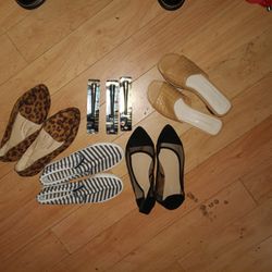 Women's Flats And Low Brown Heels 