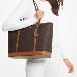 Michael Kors Jet Set Travel Large Logo Tote Bag