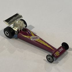 Vintage 1977 Hot Wheels Flying Colors Cool One Zap Dragster Loose