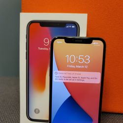 Unlocked IPhone X 64gb
