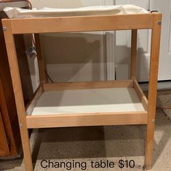 Changing table