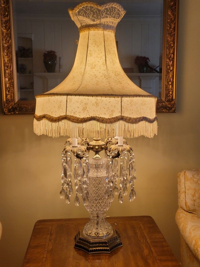 Antique Crystal Lamps