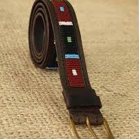 Men's size XL Extra Large leather beads detailing.