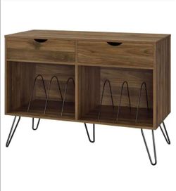 NEW Novogratz Turntable Stand & Record Storage/ASSEMBLED/77023