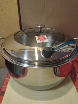 Princess House Cacerola de 18 qt de Acero inoxidable -5- ply-vida sana