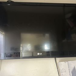 LG 50” Flat Screen TV + Two ViewSonic Computer Monitors -