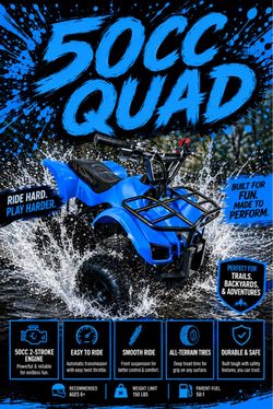 50cc ATV Quad