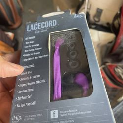 Lace cords earphones new In original box 