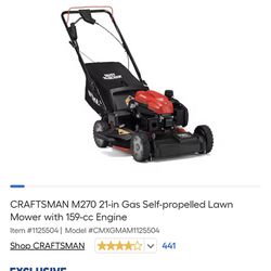 Craftsman Gas Self-propelled Lawn Mower 