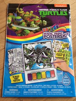 Nickelodeon TMNT magic Paint posters kit