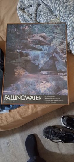 Fallingwater picture in classic frame rare