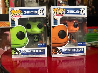 Funko Pop GEICO Geicoween Gecko #171 & #172 Set