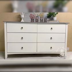 Modern white farmhouse dresser