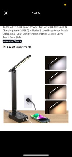 LED desk lamp with charging