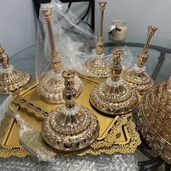 Gold Cake Display For Parties And Special Events 