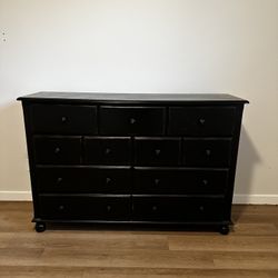 Black Dresser 15-Drawers - $400