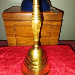 Vintage Brass Tall School Teacher's Bell. 