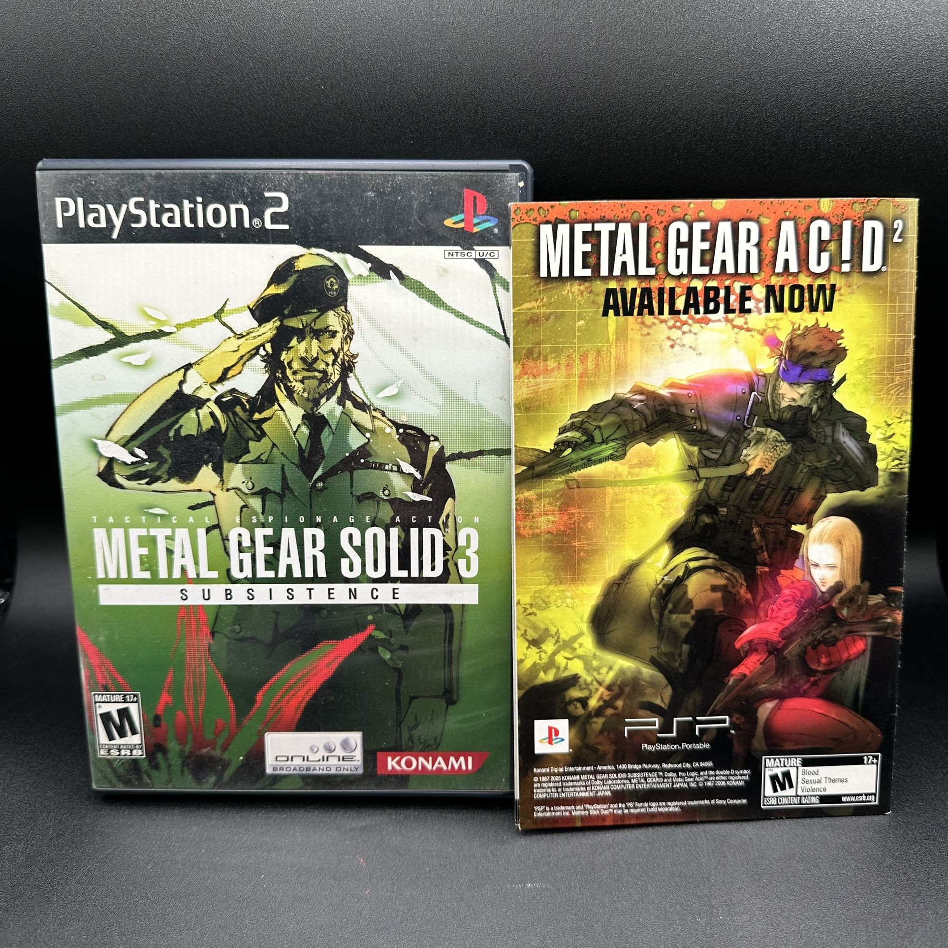 CiB Metal Gear Solid 3 Subsistence Playstation 2 Black Label