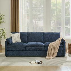 Blue 89” Couch