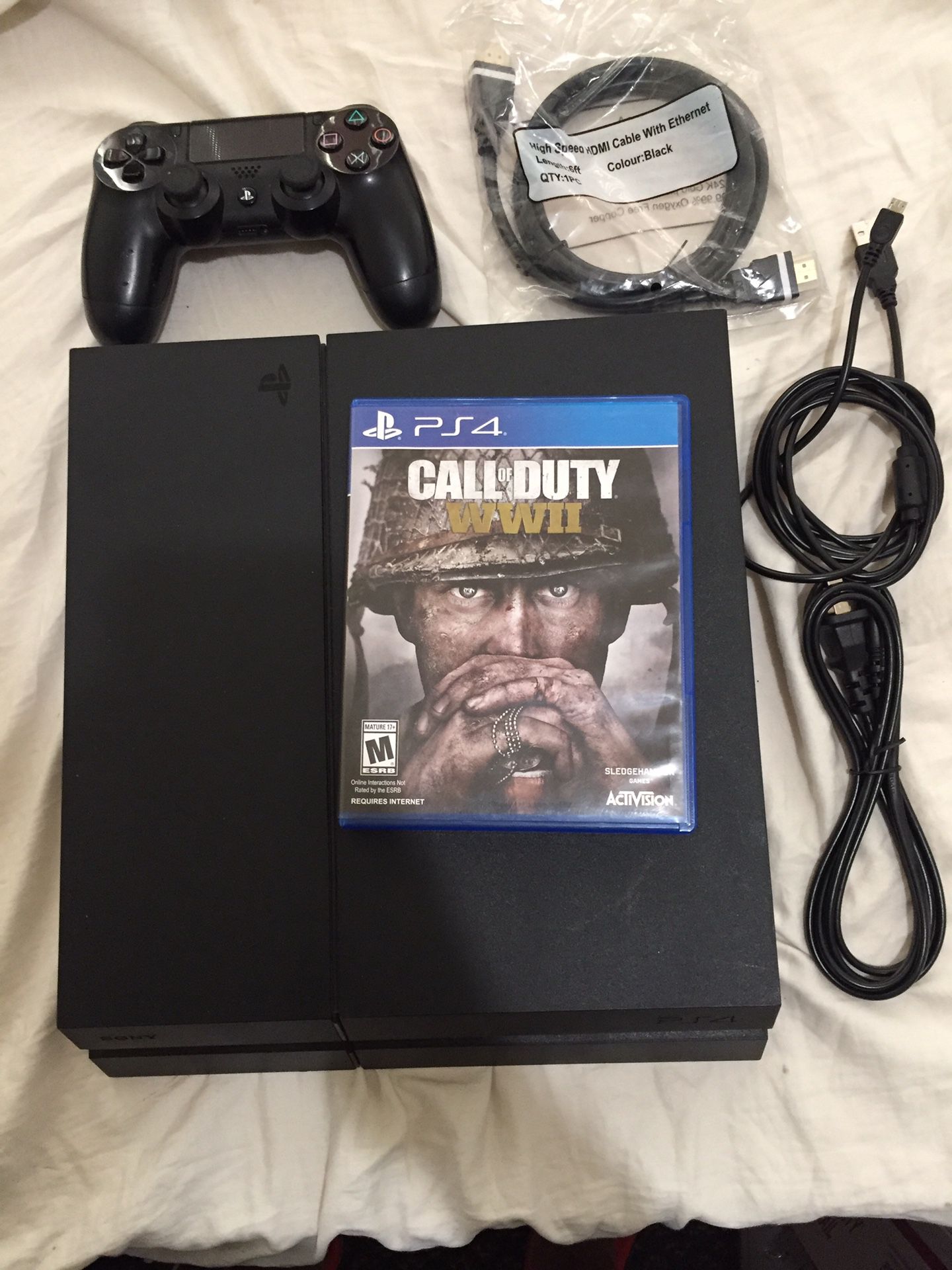 Ps4 500gb with game WW2