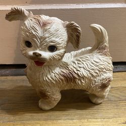 Vintage Edward Mobley Arrow Rubber Puppy Dog Baby Squeak Toy Swivel Head