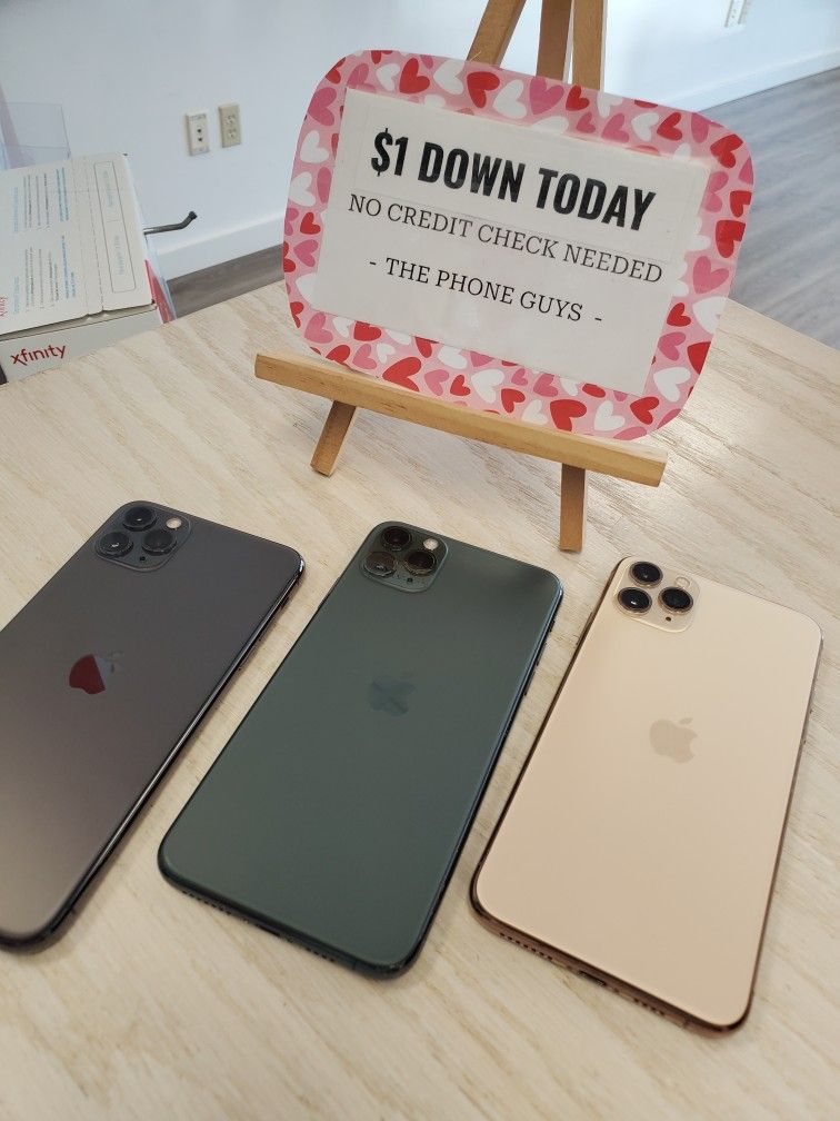 Apple IPhone 11 Pro Unlocked - $1 Down Today - NO CREDIT Needed