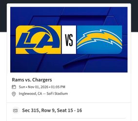 Los Angeles Rams versus Los Angeles Chargers