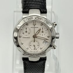 Bulova Accutron,Sapphire Crystal Watch ,Unisex, 30mm size case, 9in size leather band     