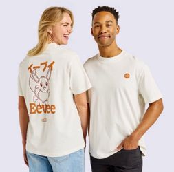 Pokemon X Target Short Sleeve Eevee T-Shirt size XL