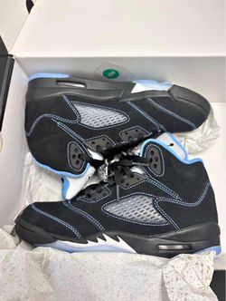 Air Jordan 5 Black University Blue Sneakers