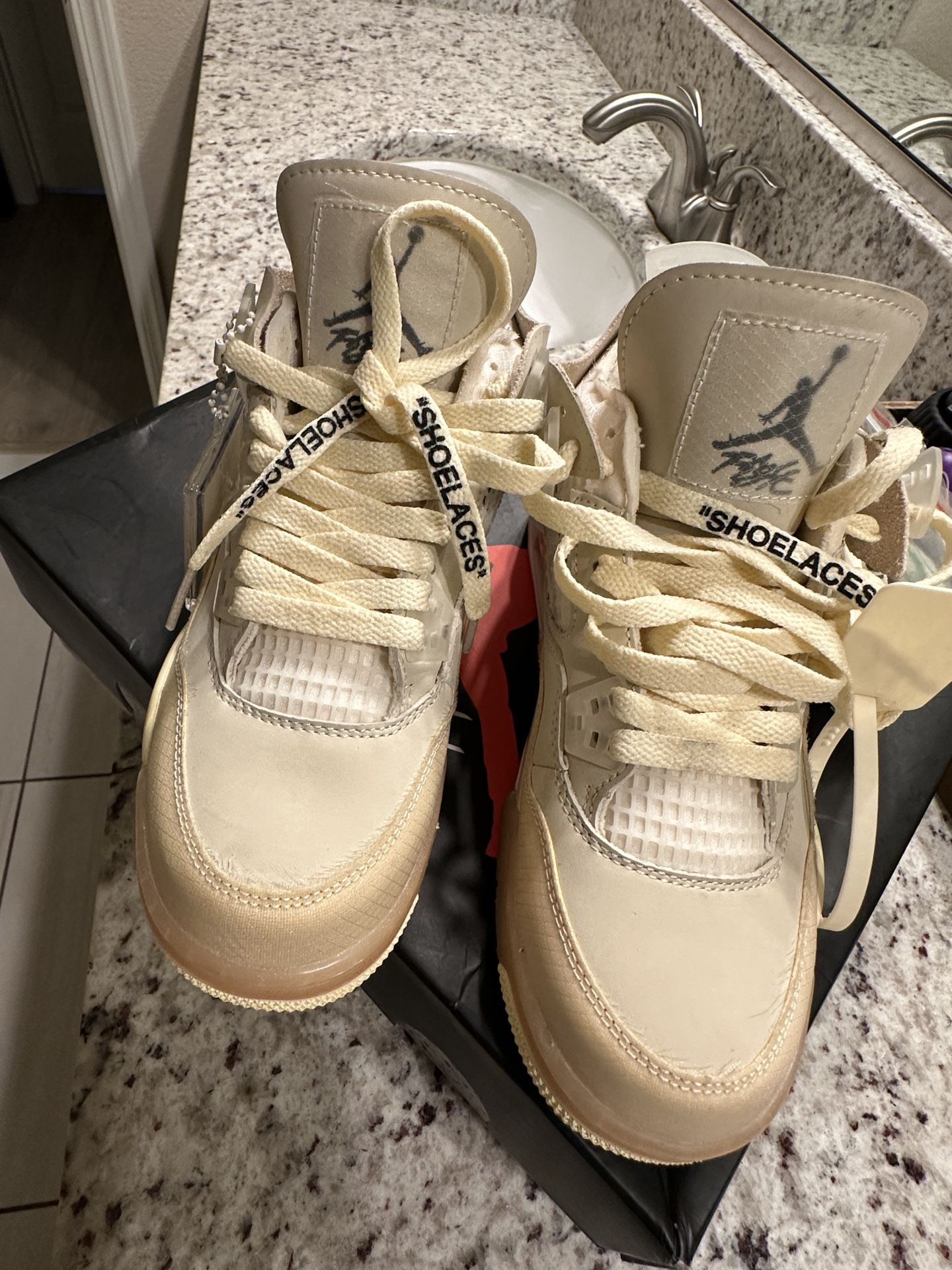 Offwhite Jordan 4s Sails