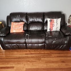 $1 Couches wear and tear good for garage or outside patio.