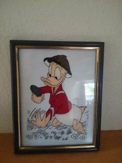 Mickey mouse glass painting