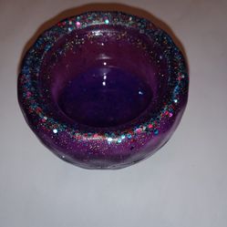 Purple Candle Holder 