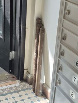 "Original vintage elevator parts from the historic Barclay Hotel, Los Angeles. Great for restoration, industrial décor, or architectural salvage."