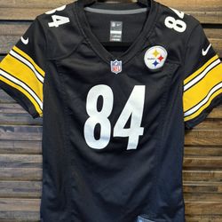 NFL #84 Antonio Brown Youth Large LRG Steelers Jersey NIKE On Field EUC