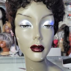 Sasha#1B, 100% Virgin Human Hair Wig.