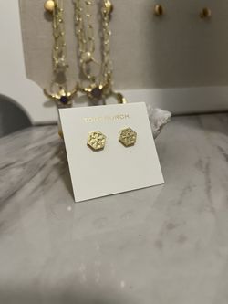 100% tory burch earrings