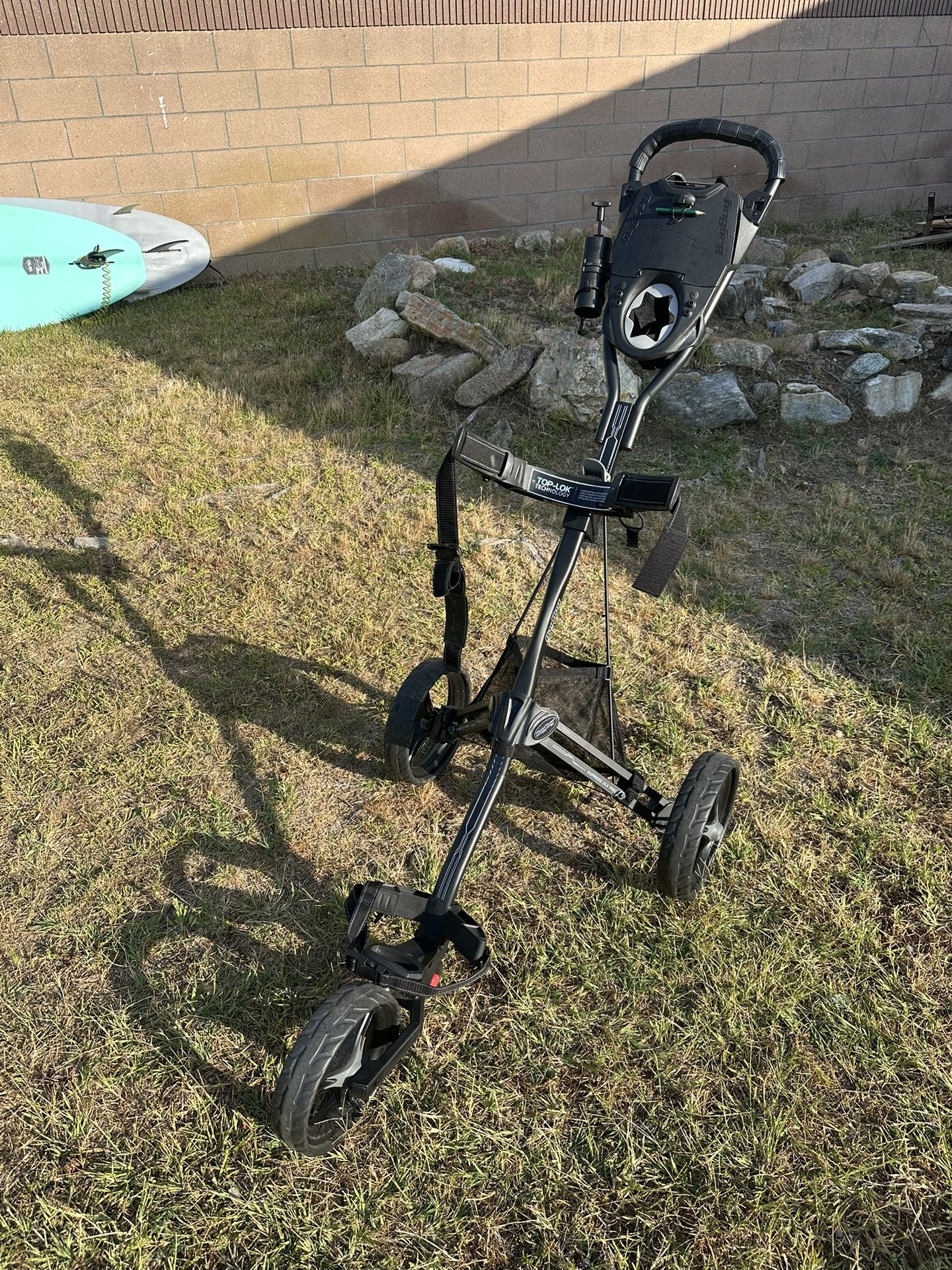 BagBoy Express DLX Pro Golf Push Cart - Black, Collapsible