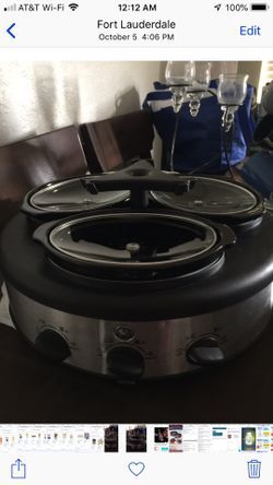 GE TRIPLE CROCK POT