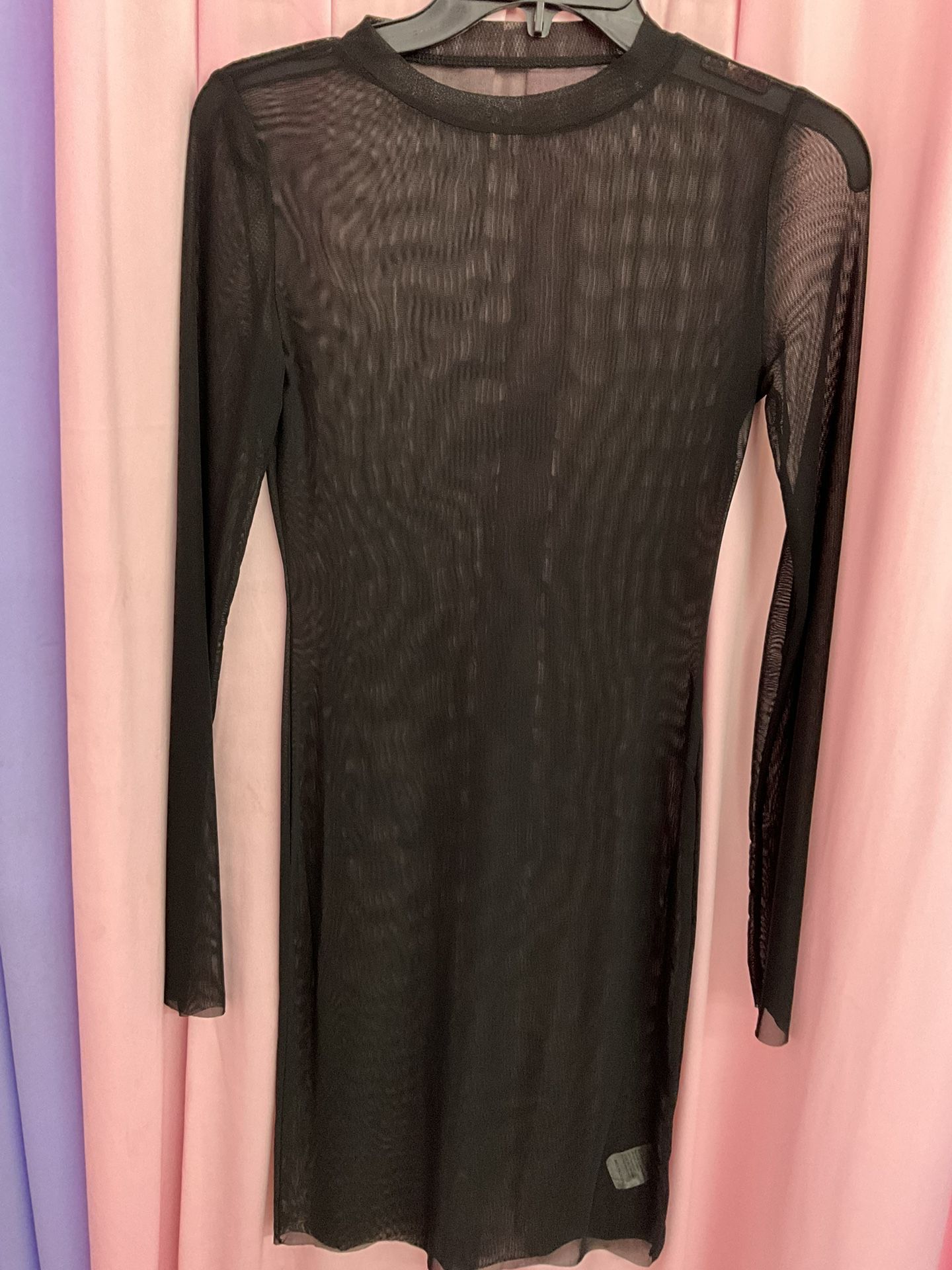 Black Sexy Sheer Dress 
