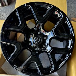 2026  RAM 1500 RIMS OEM BLACK NEW......( 20" INCH )