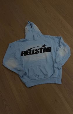 hellstar blue hoodie